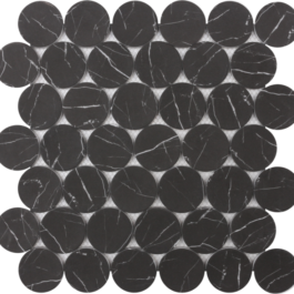 NERO MARQUINA DOTS 12X12 MOSAIC